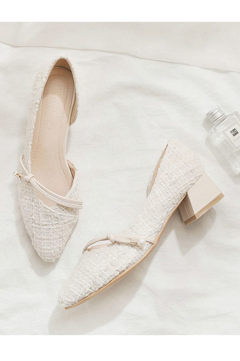 Thick heel versatile pointed toe pumps - Image 3