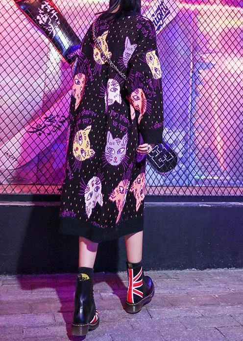 Cozy prints Sweater outfits Quotes o neck Ugly winter sweater dresses - Image 2